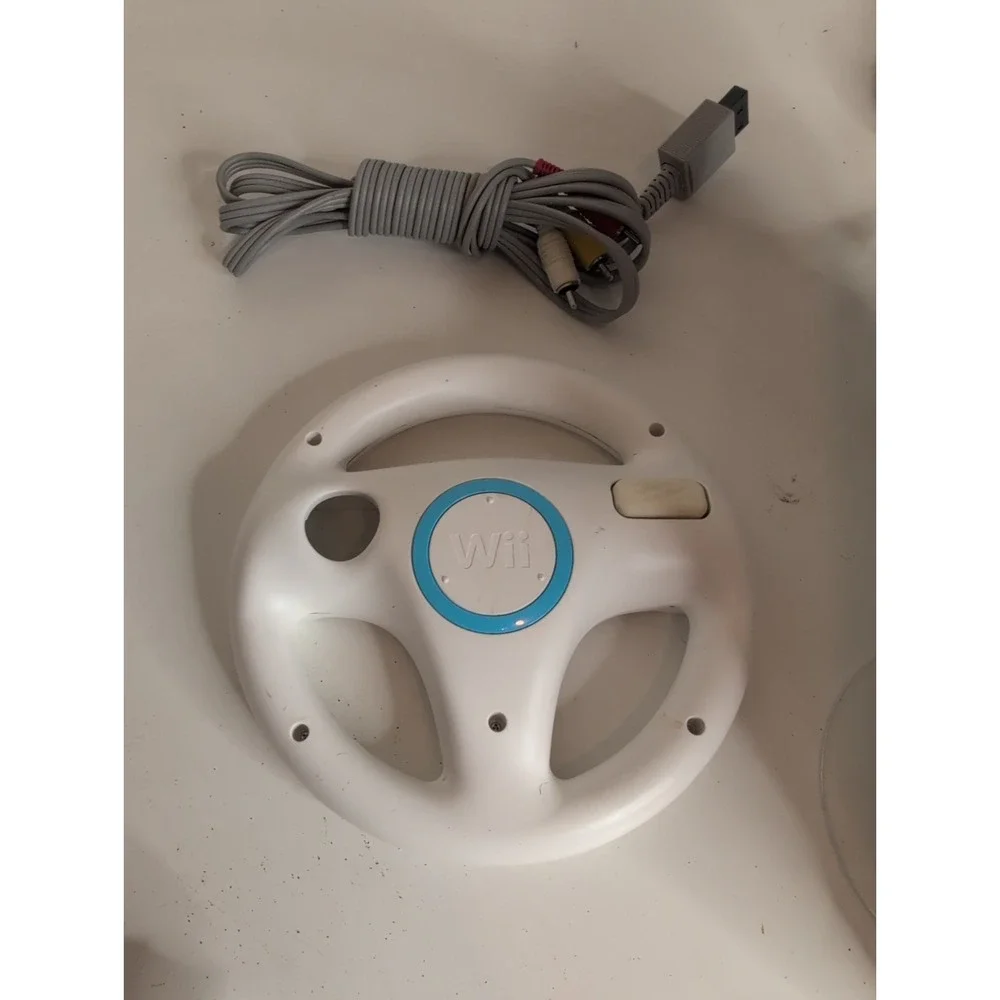 Nintendo Wii RVL-001 GameCube Compatible Console Wii Bundle Wires Wiimote More!